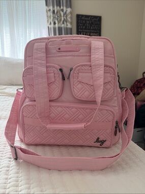 lug Bubble Pink Puddle Jumper Overnight Tote